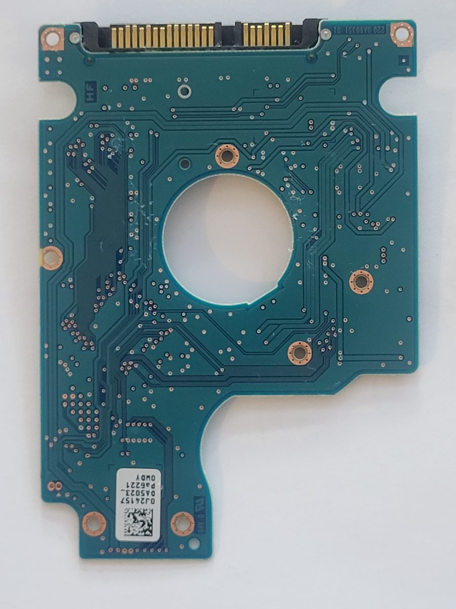 HTS545050A7E380, PN: 0J28305, MLC: DA5074, 0J24157 DA5023_, 0A90351, Hitachi Sata 2.5" PCB PCB