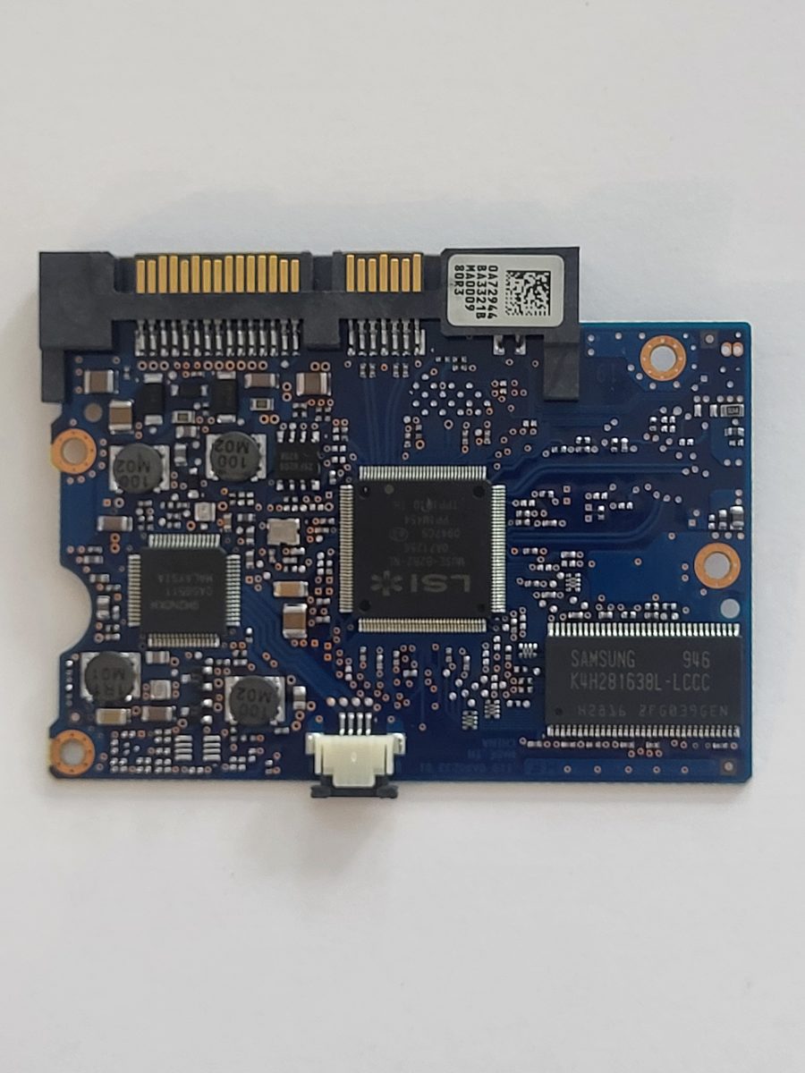 HDS721050CLA362, PN: 0F10381, MLC: JPT39C, 0A72944 BA3321B, 0A90233, Hitachi Sata 3.5" PCB PCB