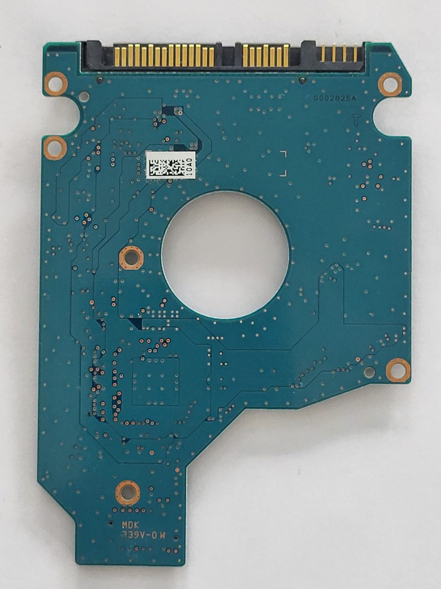MK6475GSX, HDD2L02 B UL01 T, FW: A0/GT001M, PCB: G002825A, Toshiba Sata 2.5" PCB PCB