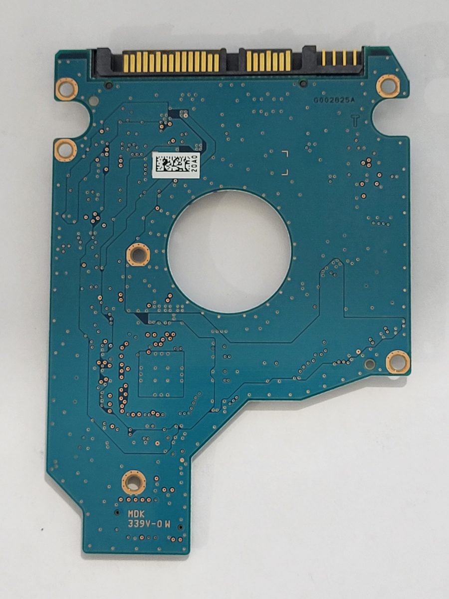 MK5065GSXF, HDD2L13 P TM01 T, FW: A0/GV201B, PCB: G002825A, Toshiba Sata 2.5" PCB PCB