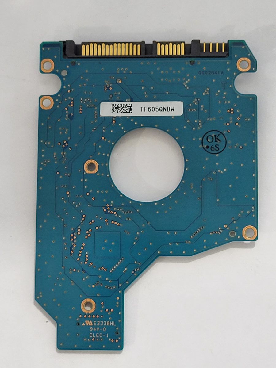 MK5065GSX, HDD2H82 B UL02 B, FW: C0/GJ003M, PCB: G002641A, Toshiba Sata 2.5" PCB PCB