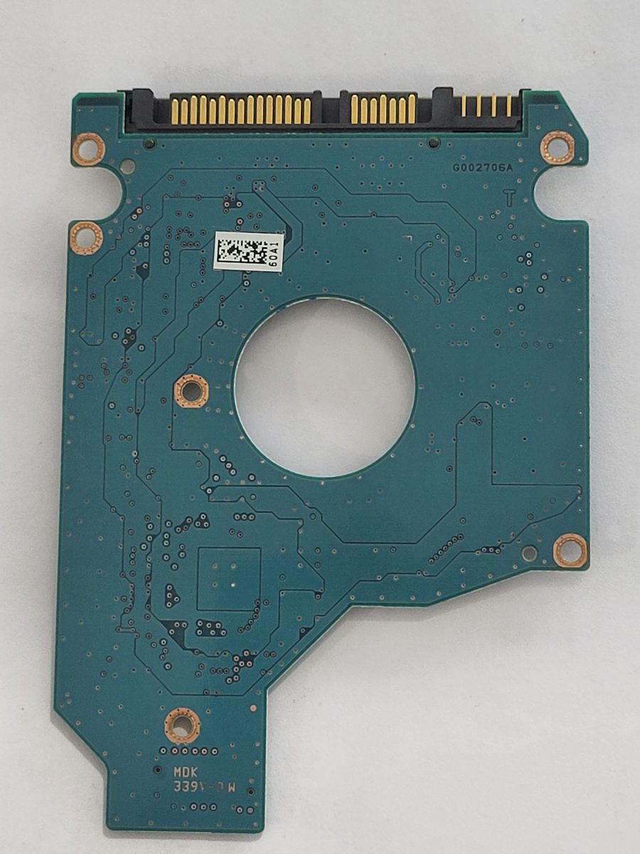 MK5065GSXF, HDD2J62 P TV02 T, FW: E0/GP006B, PCB: G002706A, Toshiba Sata 2.5" PCB PCB