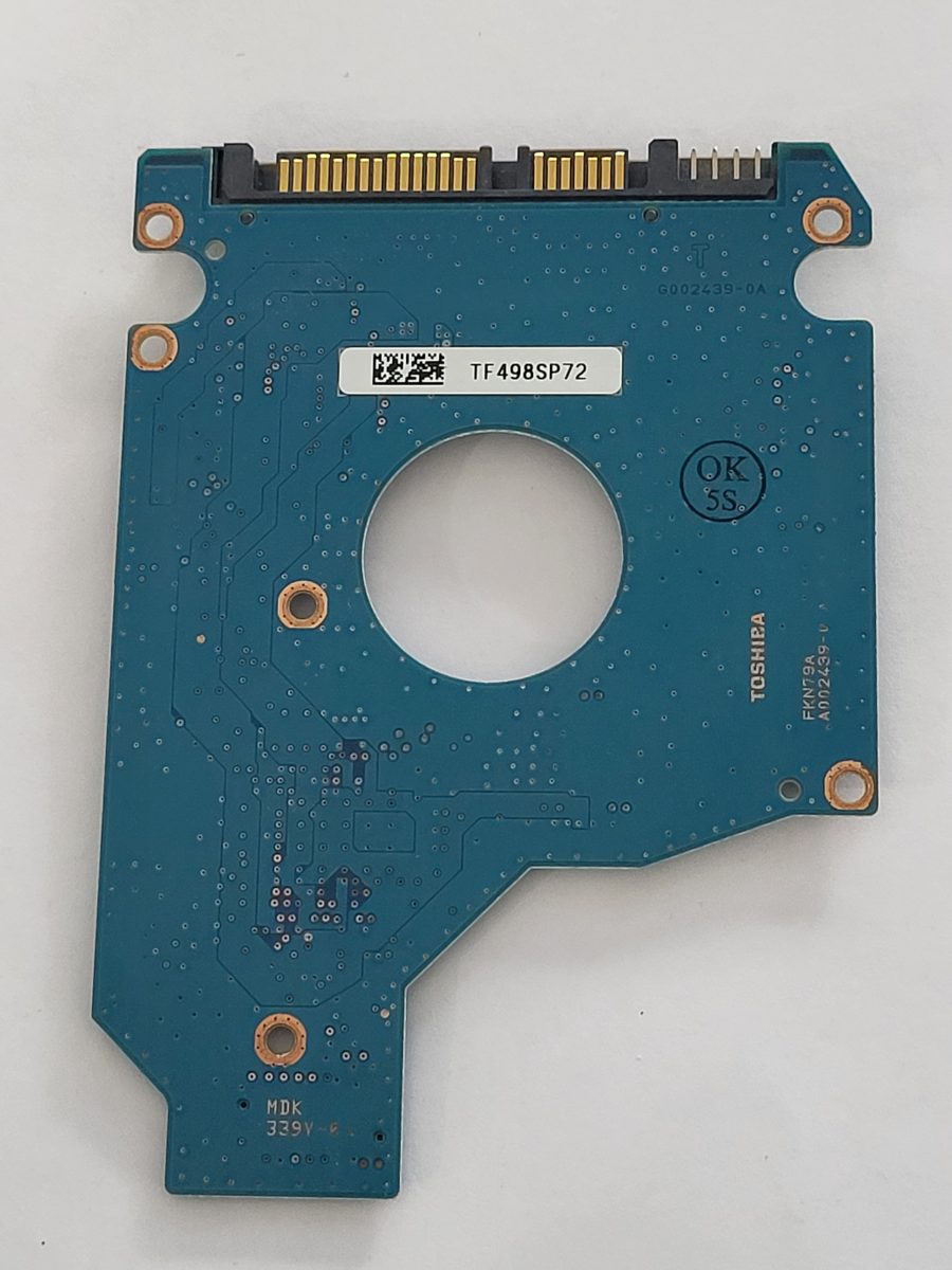 MK2555GSXF, HDD2H74 Q TW01 T, FW: D1/FH205B, PCB: G002439-0A, Toshiba Sata 2.5" PCB PCB