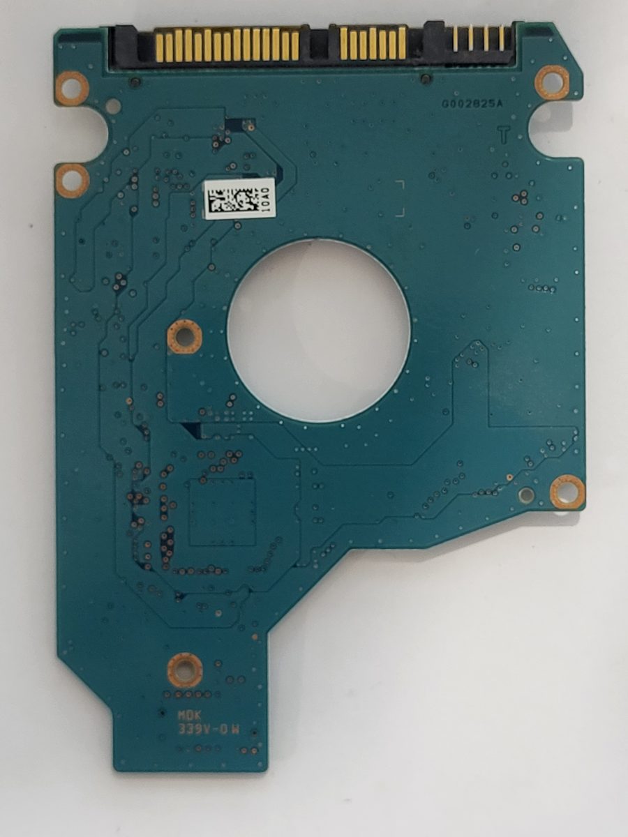 MK5059GSXP, HDD2J53 E UL01 T, FW: A0/GN003J, PCB: G002825A, Toshiba Sata 2.5" PCB PCB