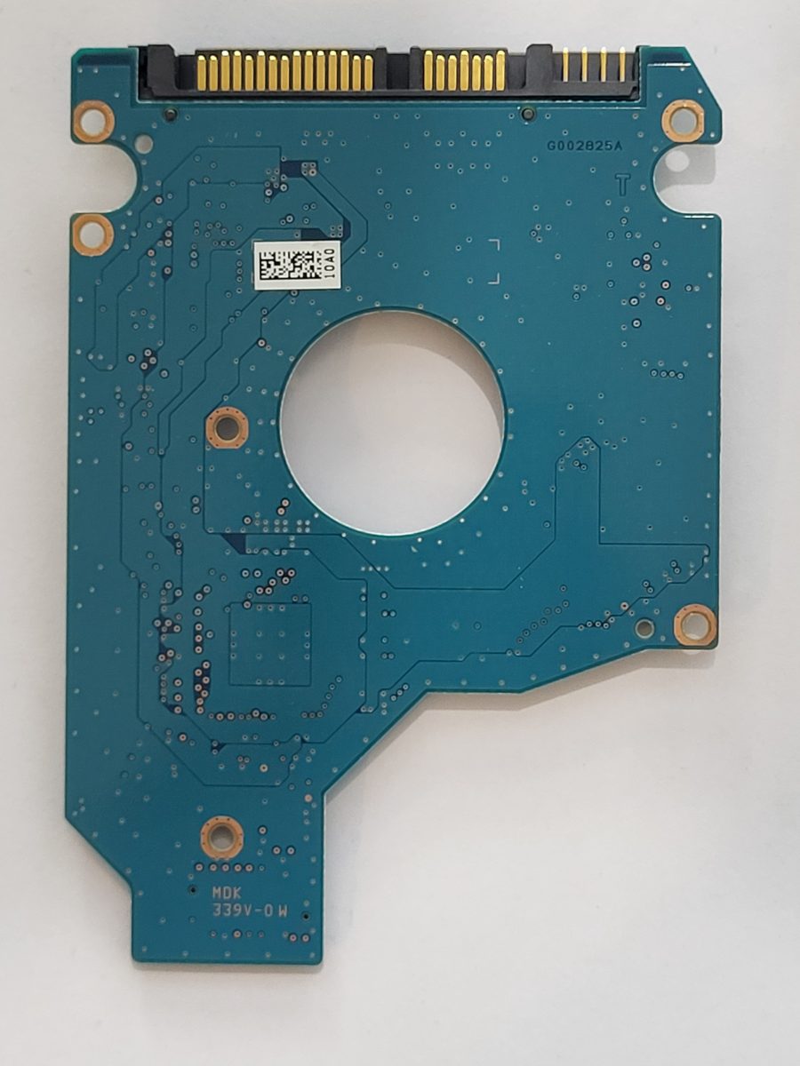 MK5076GSX, HDD2J93 C SL01 T, FW: A0/GS001A, PCB: G002825A, Toshiba Sata 2.5" PCB PCB
