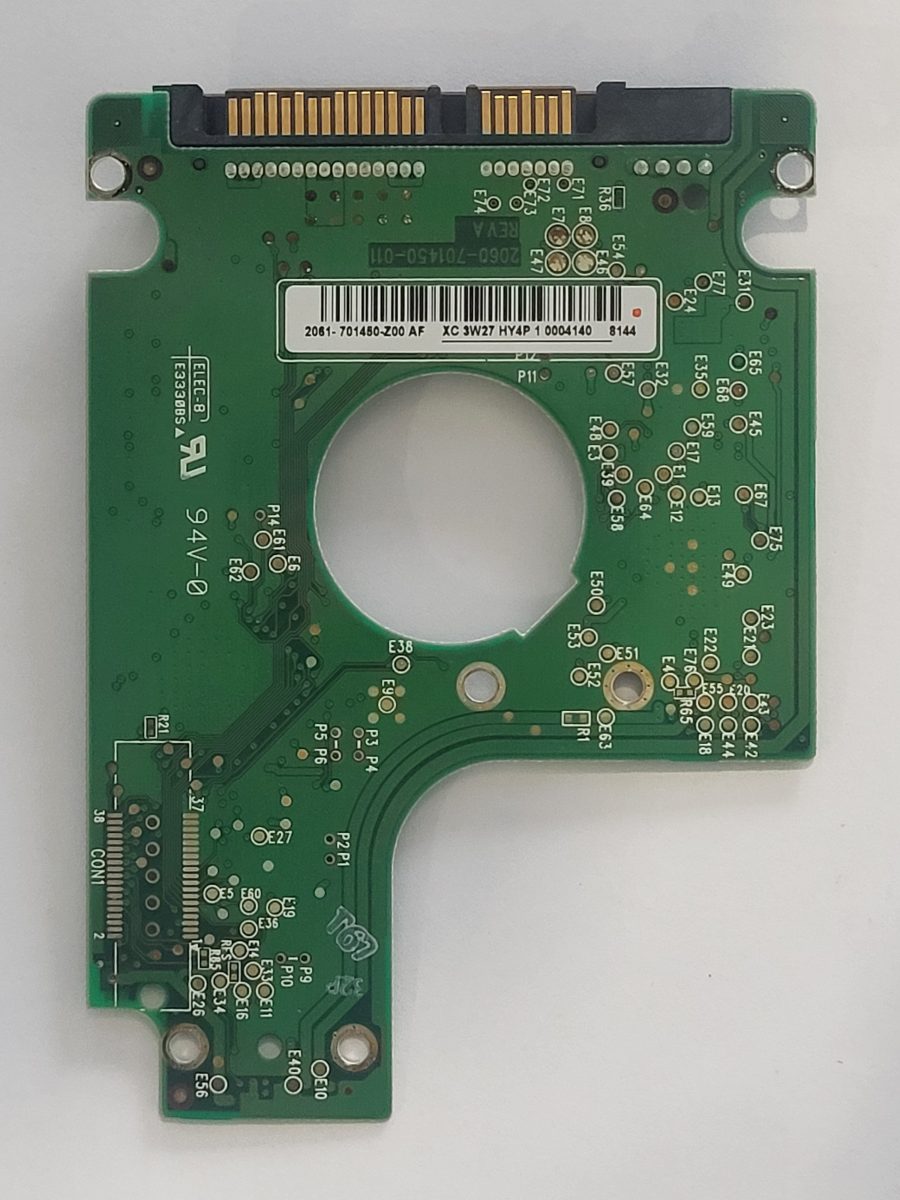 WD800BEVS-60RST0, 2061-701450-Z00 AF, 2060-701450-011 REV A | WD 2,5" SATA PCB PCB