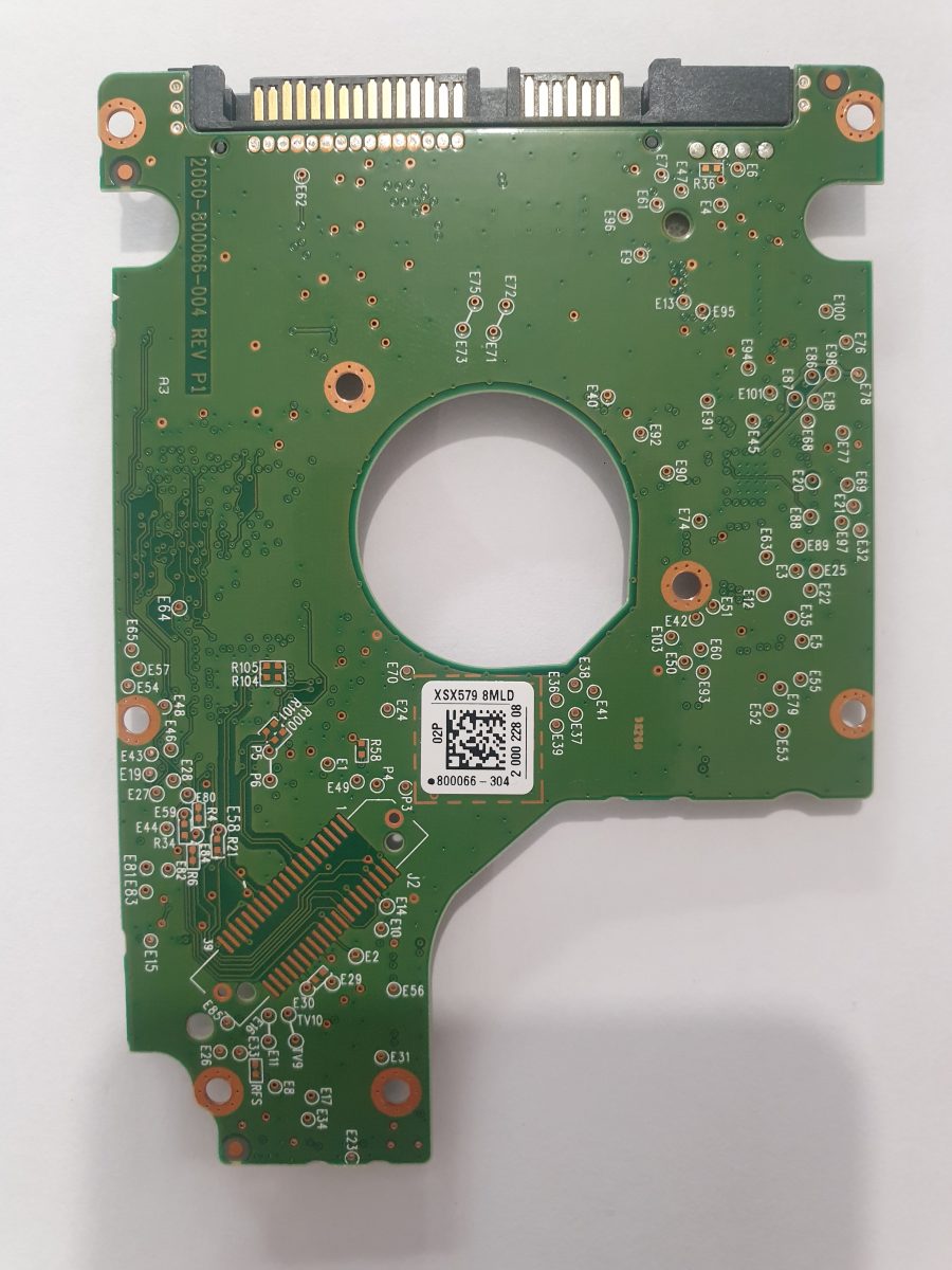 WD10SPZX-24Z10T0, 800066-304 02P, 2060-800066-004 REV P1 | WD 2,5" SATA PCB PCB