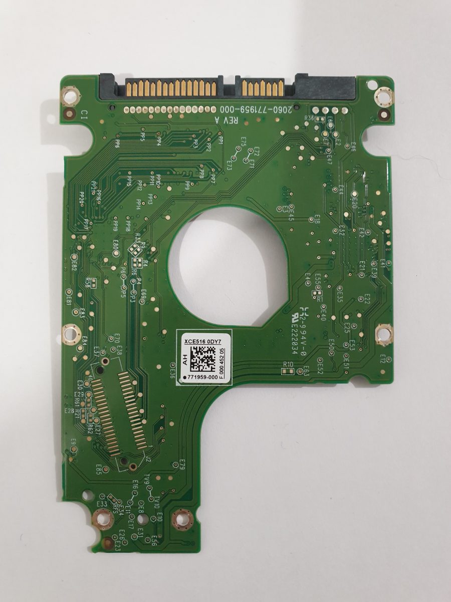 WD5000LPVX-22V0TT0, 771959-000 AH, 2060-771959-000 REV A | WD 2,5" SATA PCB PCB