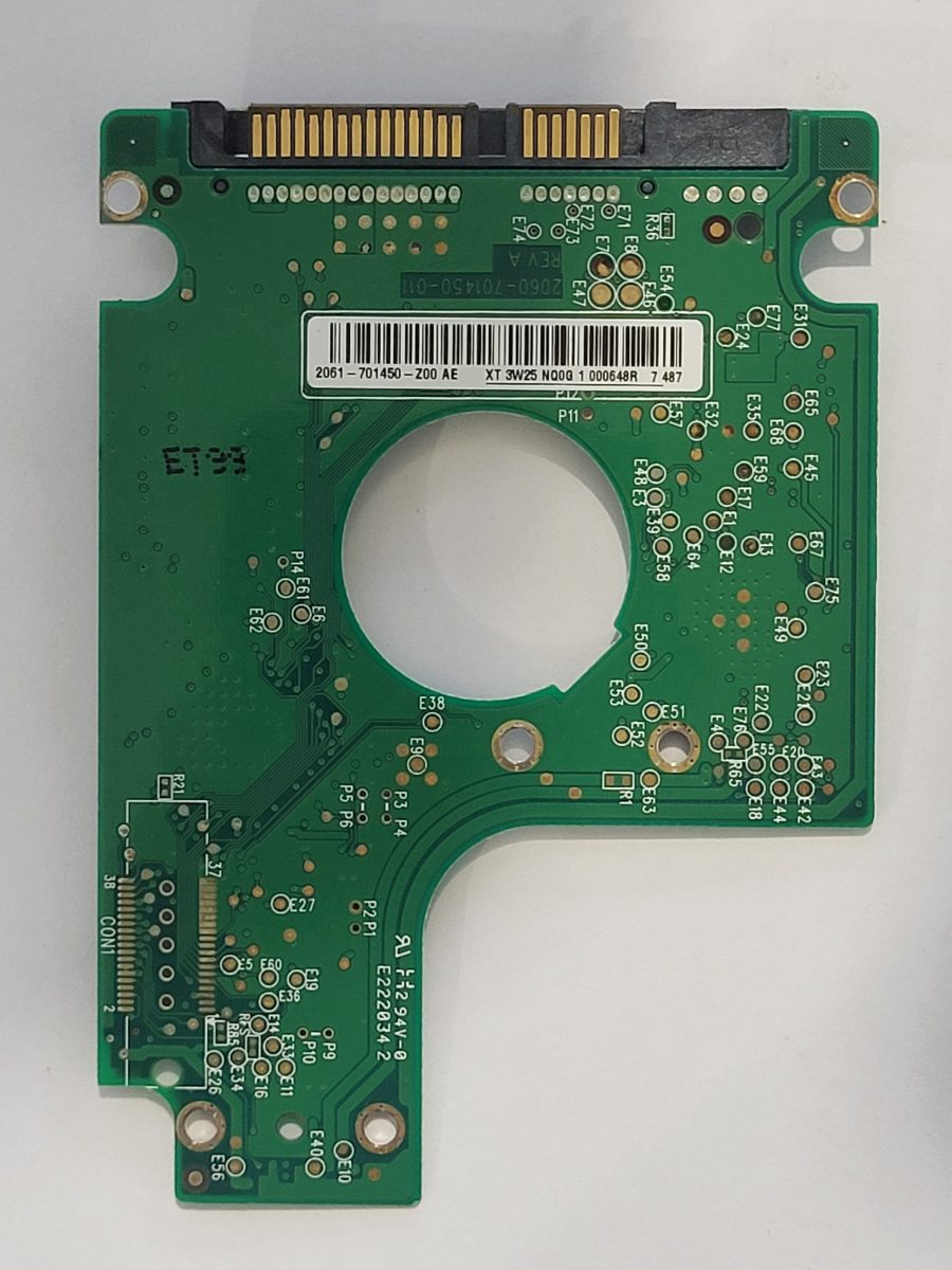 WD800BEVS-22RST0, 2061-701450-Z00 AE, 2060-701450-011 REV A | WD 2,5" SATA PCB PCB