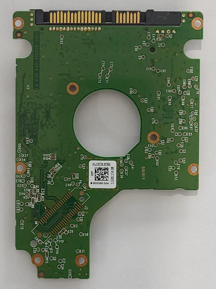 WD10SPZX-75Z10T0, 800066-304 02P, 2060-800066-004 REV P1 | WD 2,5" SATA PCB PCB