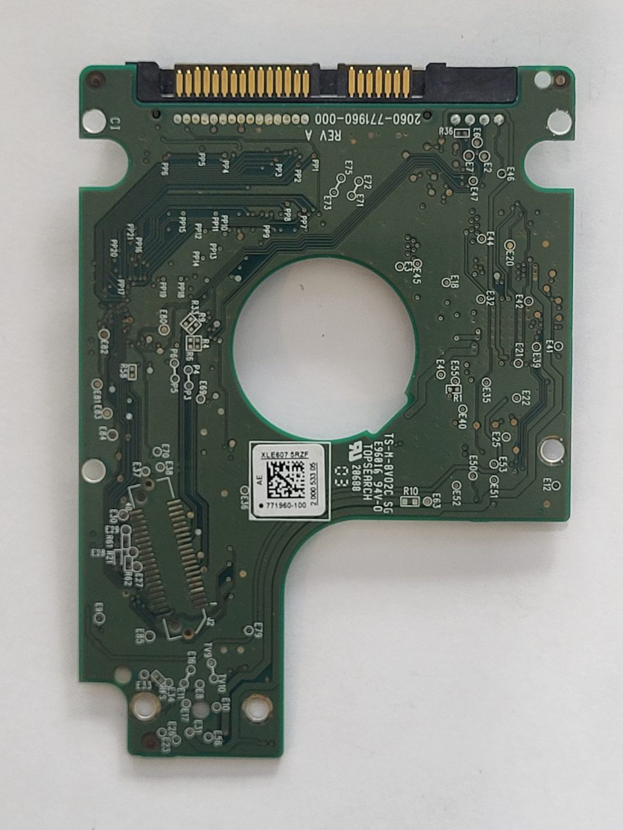 WD10JPVX-22JC3T0, 771960-100 AE, 2060-771960-000 REV A | WD 2,5" SATA PCB PCB