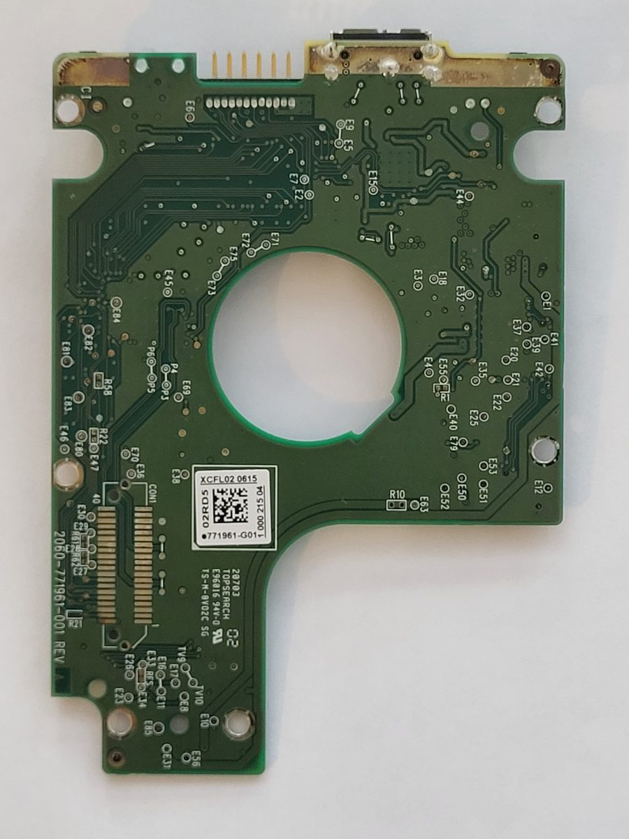 WD10JMVW-11AJGS2, 771961-G01 02RD5, 2060-771961-001 REV A | WD 2,5" USB PCB PCB