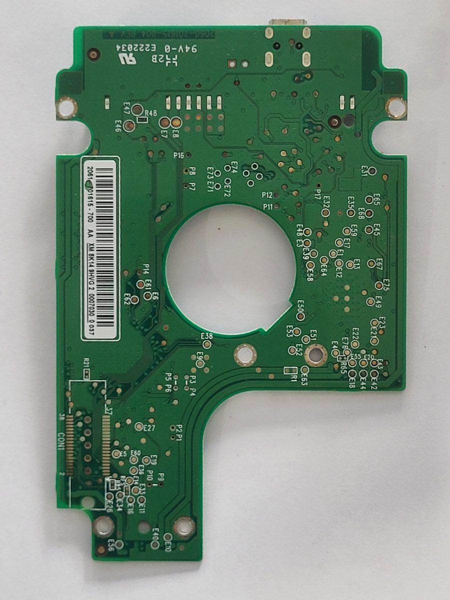 WD3200BMVU-11A04S0, 2061-701615-700 AA, 2060-701615-004 REV A | WD 2,5" USB PCB PCB