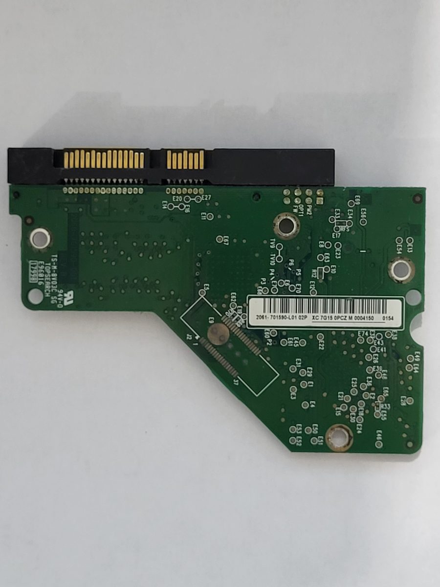 WD6400AAKS-65A7B2, 2061-701590-L01 02P, 2060-701590-001 REV A | WD 3,5" SATA PCB PCB