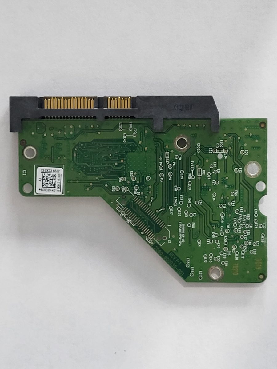 WD10EZEX-60WN4A1, 80039-401 AJ, 2060-800039-001 REV P1 | WD 3,5" SATA PCB PCB