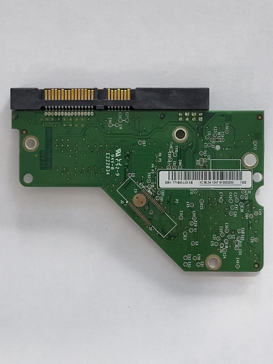WD5000AAKS-60Z1A0, 2061-771640-L03 AB, 2060-771640-003 REV P1 | WD 3,5" SATA PCB PCB
