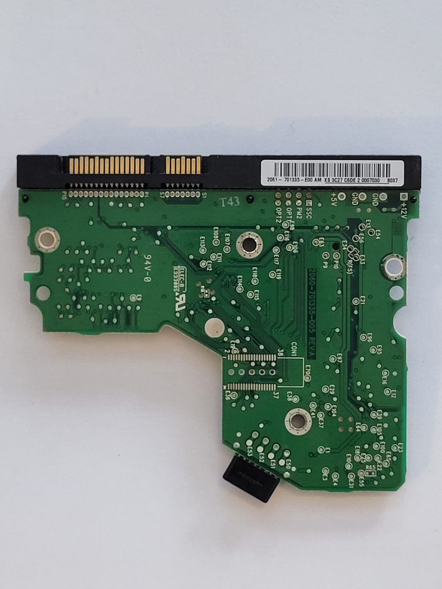 WD800JD-60LSA5, 2061-701335-E00 AM, 2060-701335-005 REV A | WD 3,5" SATA PCB PCB