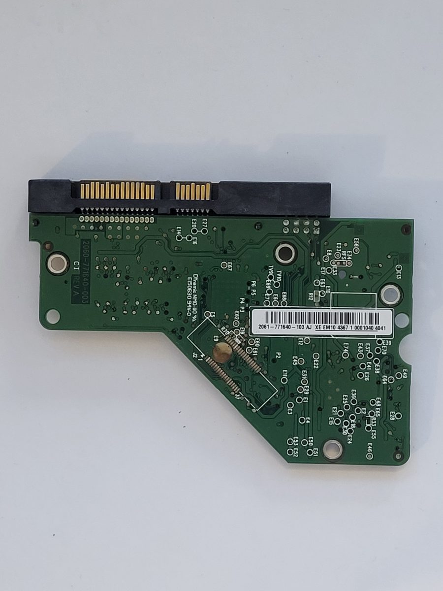 WD5000AAKX-08U6AA0, 2061-771640-103 AJ, 2060-771640-003 REV A | WD 3,5" SATA PCB PCB